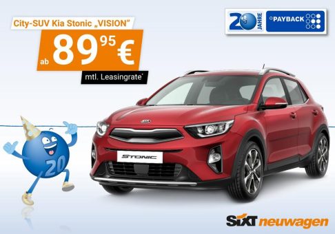 Sixt Neuwagen und PAYBACK bieten City-SUV bereits ab  89,95 Euro im Monat* an