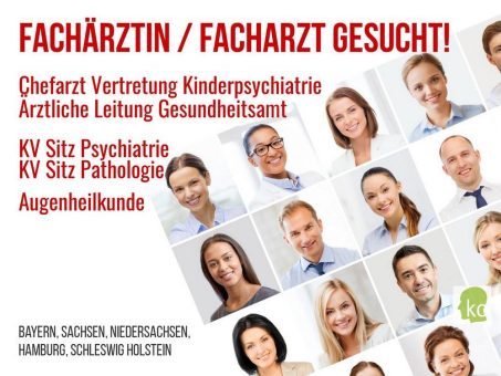 Headhunter Agentur mit Expertise Stellenbesetzung Psychiatrie – Neue Stellenangebote Chefarztvertretung und Fachärztin Kinder- und Jugendpsychiatrie