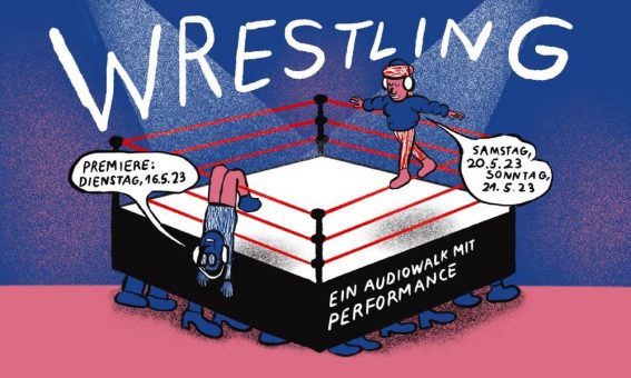 Wrestling im Lichthof des Museums für Kommunikation