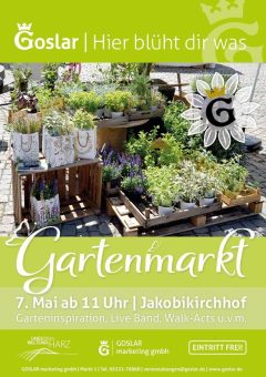 „Hier blüht dir was!“: Goslarer Gartenmarkt am 7. Mai