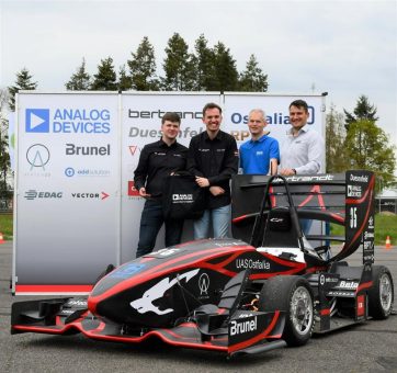 Analog Devices sponsert das Team wob-racing  in der Saison 2023 der Formula Student