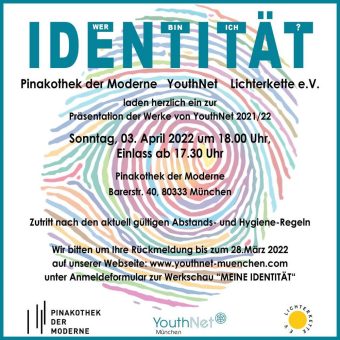 „MEINE IDENTITÄT“ / LAUFZEIT: 04. April bis 15. Mai in der Pinakothek der Moderne