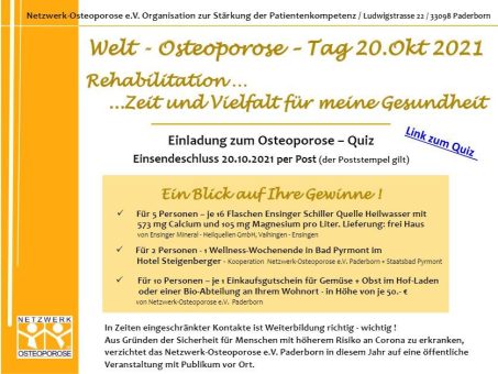 Welt-Osteoporose-Tag 2021