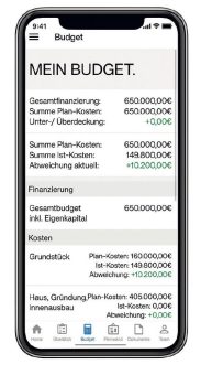 Bien-Zenker Bauherren-App erhält Budgetrechner