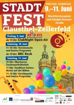 Freitag, 9. Juni – Sonntag, 11. Juni 2023  I  Stadtfest in Clausthal-Zellerfeld