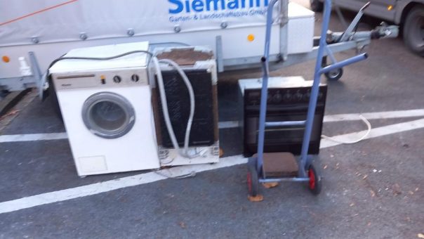 Schrottabtransport durch mobile Schrotthändler aus Dorsten