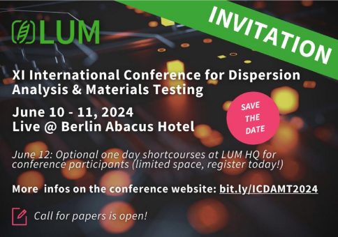International Conference for Dispersion Analysis & Materials Testing 2024 – Call for Papers