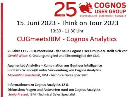 CUG Depesche 2023 Nr. 05 – Cognos User Group e.V. auf der IBM Think