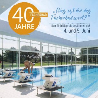 Das Fächerbad Karlsruhe wird 40 Jahre