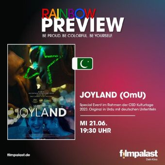 Filmpalast Capitol Schwerin präsentiert exklusive Preview des Films „Joyland“ im Rahmen der CSD Kulturtage 2023