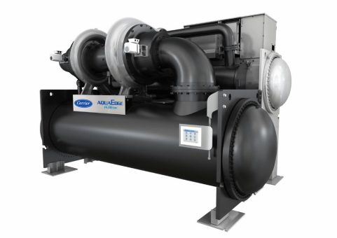 Carrier AquaEdge 19DV Turbokältemaschine jetzt mit bis zu 3850 kW