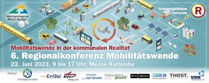 6. Regionalkonferenz Mobilitätswende am 22. Juni 2023 in Karlsruhe