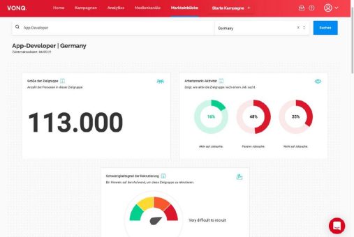 VONQ eröffnet Zugang zu „Labor Market Insights“ Dashboard, um HR-Teams und Recruiter während der laufenden Pandemie zu unterstützen