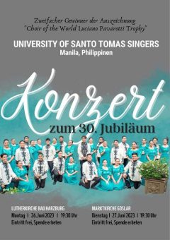 UST-Singers aus Manila auf Jubiläumstournee  am 26. Juni 2023 um 19:30 Uhr