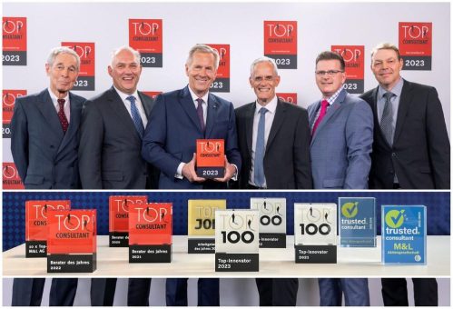 Die M&L AG ist zum 13ten Mal in Folge als  TOP-Consultant und zum dritten Mal in Folge als  TOP-100-Innovator 2023 ausgezeichnet worden!
