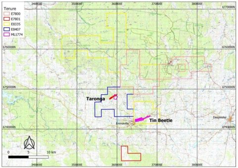 First Tin Plc: Zinnentdeckung von Tin Beetle bestätigt das Potenzial des Taronga-Zinnprojekts als ‚Hub and Spoke‘