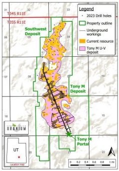 Consolidated Uranium beginnt mit den Bohrungen und der Wiedereröffnung des Untertagebaus in der Mine Tony M