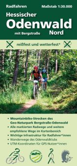Aktualisierte Radkarten Hessischer Odenwald mit Bergstraße und Badischem Odenwald Süd und Nord im Handel erhältlich