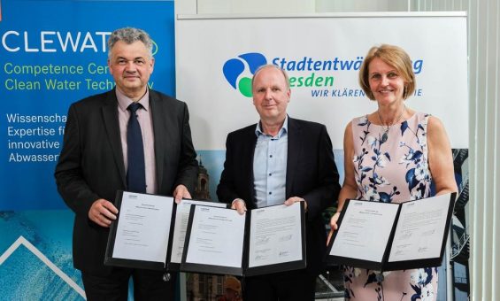 Helmholtz-Zentrum Dresden-Rossendorf (HZDR) und Stadtentwässerung Dresden vereinbaren strategische Forschungspartnerschaft