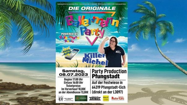 Event-Highlight im Juli: Originale Ballermann Party kommt nach Pfungstadt