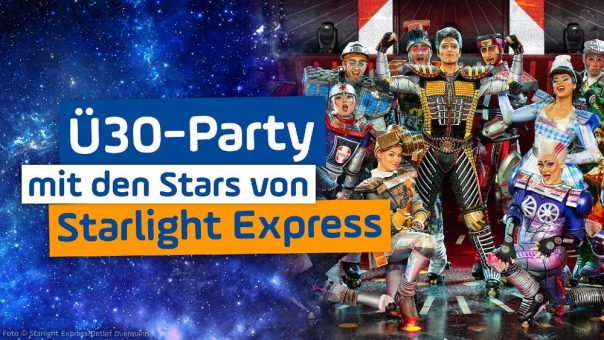 Starlight Express-Stars sorgen für Dampf und Hochspannung bei Ü30 Party von ANTENNE NRW