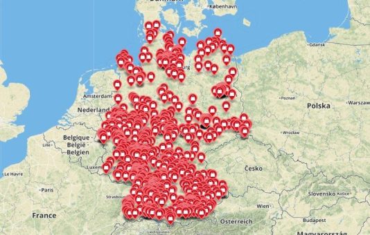 Einkaufsmöglichkeiten: Deutschlandkarte zählt über 1.000 Einträge