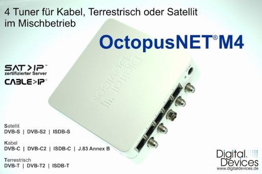 Sat, Kabel und Terrestrisch mit SAT>IP Medien-Server