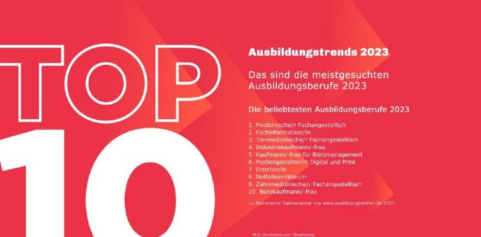 Ausbildungstrends 2023 – Das sind die meistgesuchten Ausbildungsberufe 2023