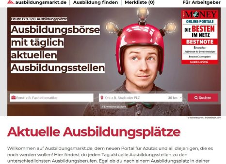 Ausbildungsmarkt.de erhält Focus-Money Auszeichnung „Die Besten im Netz“