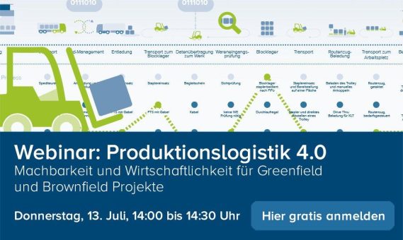 Webinar: Produktionslogistik 4.0 – Machbarkeit und Wirtschaftlichkeit in Greenfield und Brownfield Projekten