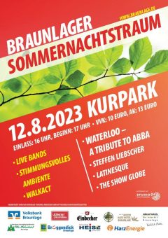 Traumhaftes Ambiente und einzigartige ABBA Cover Show Band beim Braunlager Sommernachtstraum am 12. August