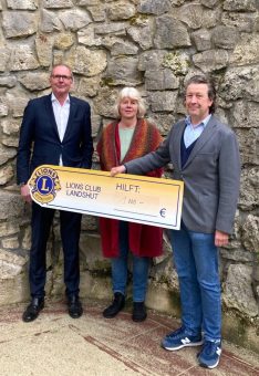 Lions Club Landshut spendet 1000 Euro an ZAK Landshut