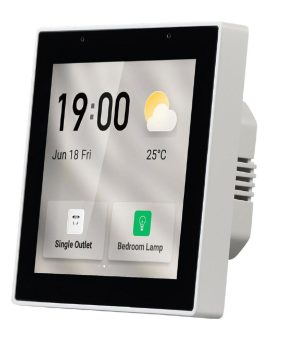 Luminea Home Control Einbau-Smarthome-Zentrale, 4″/10,2cm Touchscreen, WLAN, ZigBee-Gateway