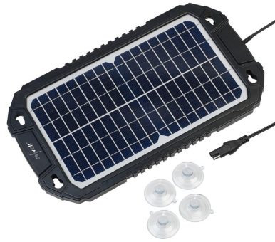 revolt Solar-Ladegerät für Auto-Batterien, Pkw, Wohnmobil, 12 Volt, 10 Watt