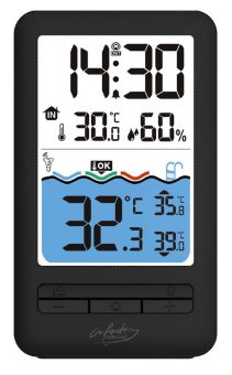 infactory Smartes WLAN-Teich- & Poolthermometer PT-400.app, Funk-Empfänger, App, IP67