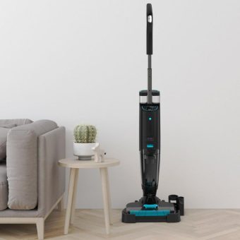 Sichler Haushaltsgeräte Smarter 3in1-Wischsauger BWS-400 mit Akku, Nass & Trocken, UV-C, 13 kPa, App