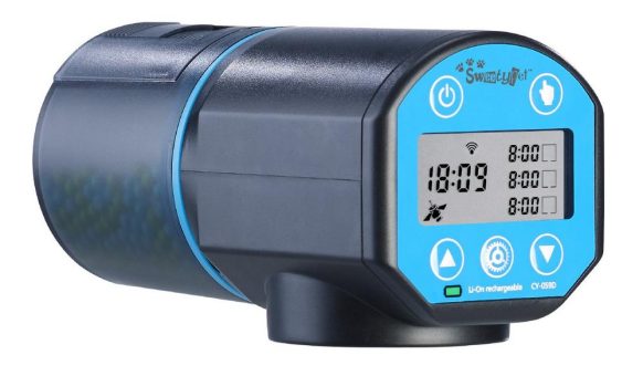 Sweetypet Smarter WLAN-Fischfutter-Automat, programmierbare Zeiten & Mengen, App
