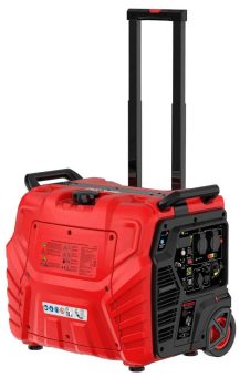 revolt WLAN-Benzin-Inverter-Generator BIG-270, 4.200 Watt, 2x 230 Volt, 2x 12 Volt, 2x USB, 13 l