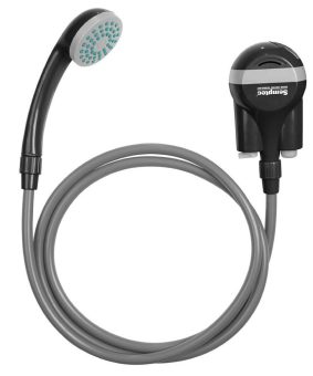 Semptec Urban Survival Technology Akku-Camping-Dusche mit Tauchpumpe, Saugnapf, Haken, 2-m-Schlauch, USB