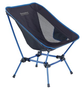 Semptec Klappbarer Campingstuhl, 2 Sitzhöhen, Tasche, extra-leicht, bis 120 kg