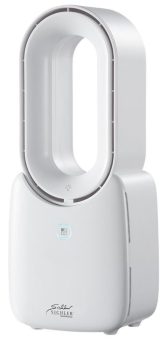 Sichler Haushaltsgeräte Rotorloser Tisch-Ventilator mit Akku & LED-Licht in 5 Farben, 10 Watt