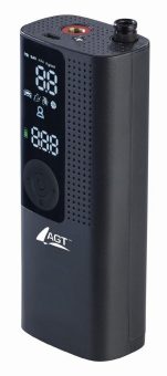 AGT Smarte Akku-Luftpumpe ALP-250 mit OLED-Display, bis 120 psi, Bluetooth und App