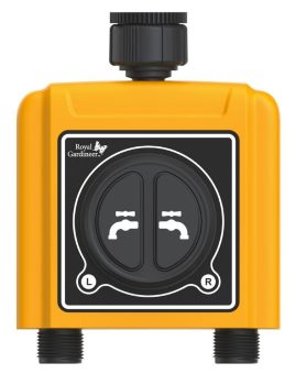 Royal Gardineer WLAN-Bewässerungscomputer BWC-510 mit Dual-Bewässerungs-Ventil & App-Steuerung