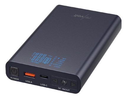 revolt USB-Powerbank PB-648.dc mit 18 Ah, DC 3 – 24 V, Starthilfe, QC & USB-C PD, 100 Watt