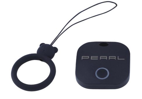 PEARL 4in1-Mini-Schlüsselfinder mit Bluetooth, App & GPS-Ortung, 80 dB