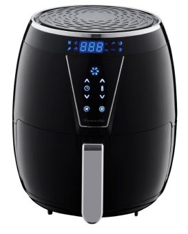 Rosenstein & Söhne Digitale Multi-Heißluft-Fritteuse HF-325 mit 8 Programmen, 1.500 Watt, 4,5 l