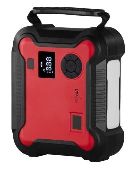 revolt 4in1-Starthilfe-Powerbank PB-135.kfz, Kompressor, USB, 16 Ah, 1200A, 150 psi