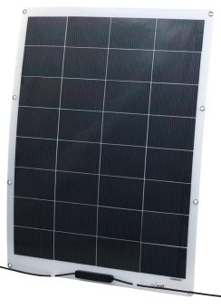 revolt Flexibles monokristallines Solarmodul mit Anschlusskabel, 110 Watt, IP67