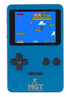 MGT Mobile Games Technology 2in1-Retro-Spielekonsole, 7-cm-Farbdisplay (2,8″), 300 Spiele, 16 Bit