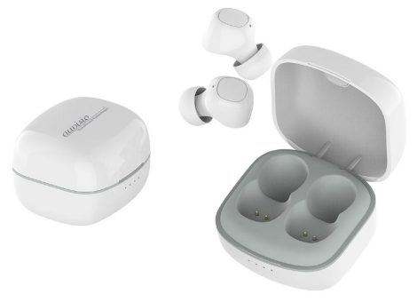 auvisio In-Ear-Stereo-Headset IHS-625.app, Bluetooth 5, Ladebox, 18 Std. Spielzeit, App